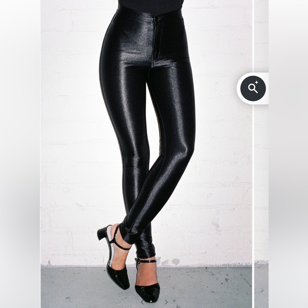 American Apparel Black Disco Pants Size S